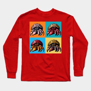 Pop Hermit Crab Art - Cool Sea Animal Long Sleeve T-Shirt